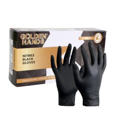 Golden hands nitrile gloves
