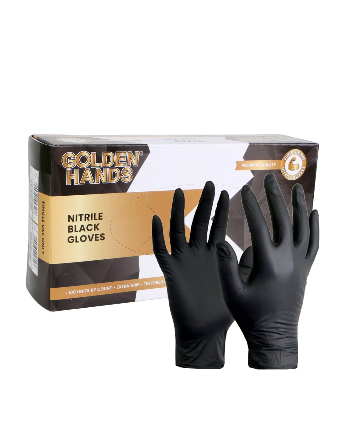 Golden hands nitrile gloves